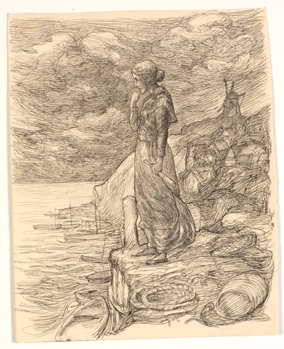Illustration pour Alfred Tennyson "Enoch Arden" - Johannes Holbek