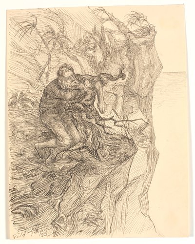 Illustration pour Alfred Tennyson "Enoch Arden" - Johannes Holbek