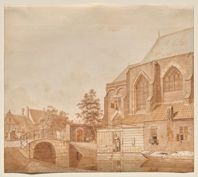 Vue de la Nieuwe Kerk, Delft - Johannes Huibert Prins