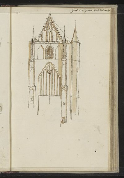 Façade de la Grande Église à Haarlem - Johannes Huibert Prins
