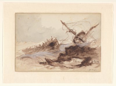 Naufrage - Johannes Huygens (signed by artist)