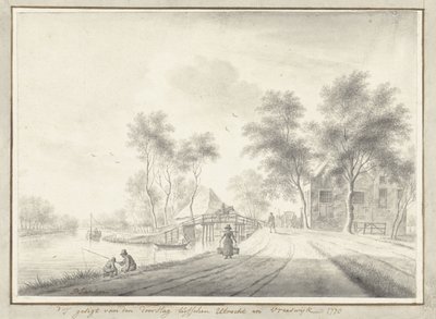 Vue du canal entre Utrecht et Vreeswijk - Johannes Janson