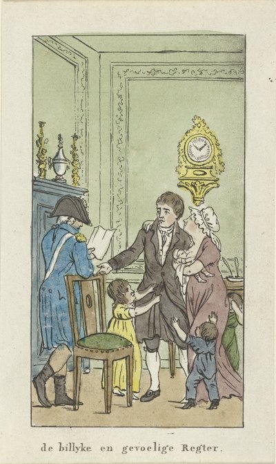 Intérieur avec famille et officier - Johannes Jelgerhuis
