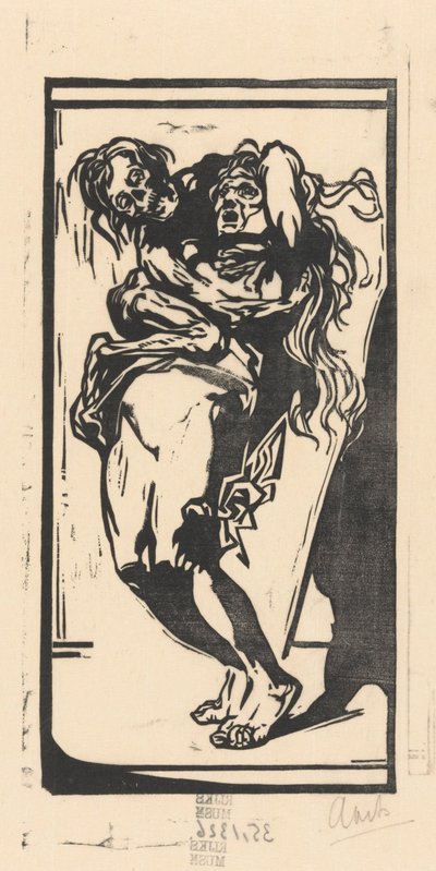 La Mort et une femme - Johannes Josephus Aarts (signed by artist)