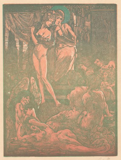 Neuf figures féminines fantastiques - Johannes Josephus Aarts (signed by artist)