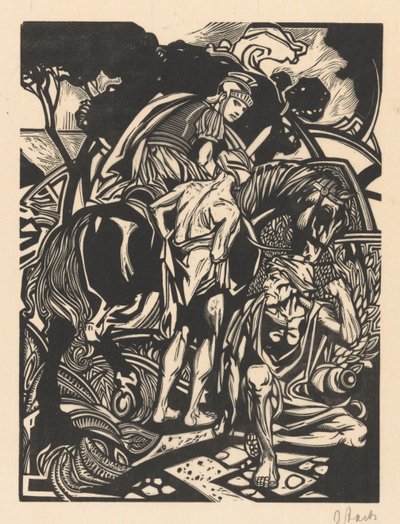 Cavalier romain à cheval - Johannes Josephus Aarts (signed by artist)