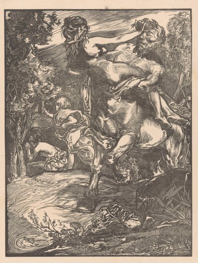 Centaure enlevant une femme - Johannes Josephus Aarts
