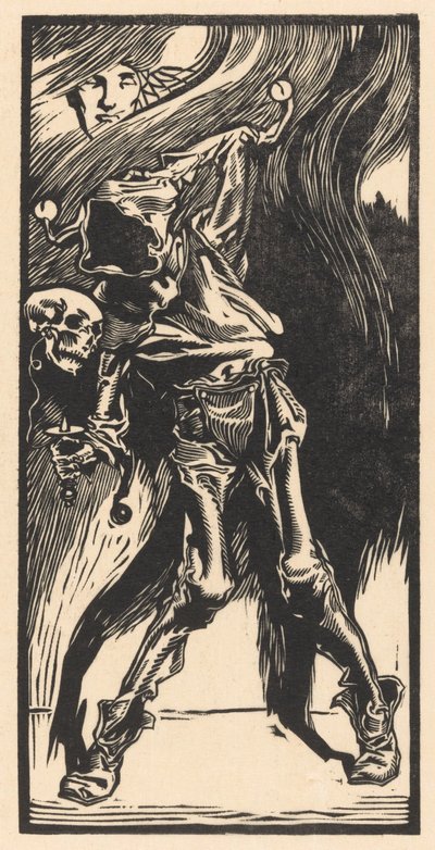 La Mort en arlequin jouant au bilboquet - Johannes Josephus Aarts