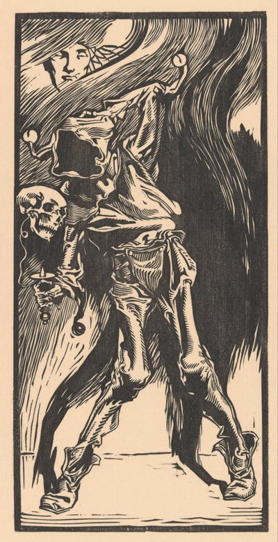 La Mort en arlequin jouant au bilboquet - Johannes Josephus Aarts