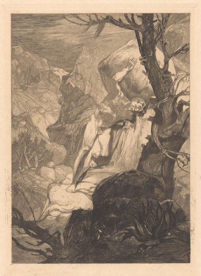 Blessé dans un paysage rocheux - Johannes Josephus Aarts