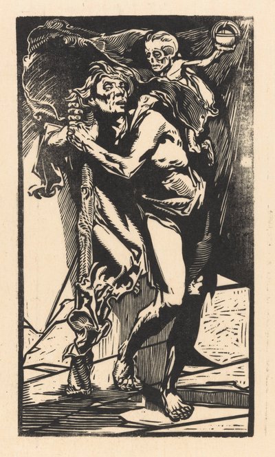 Homme avec la Mort sur son dos - Johannes Josephus Aarts