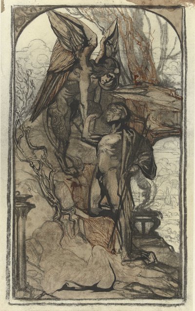 Œdipe et le Sphinx - Johannes Josephus Aarts