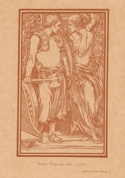 Raphaël essayant de raisonner Lucifer - Johannes Josephus Aarts