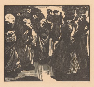 Femmes sous la pluie - Johannes Josephus Aarts