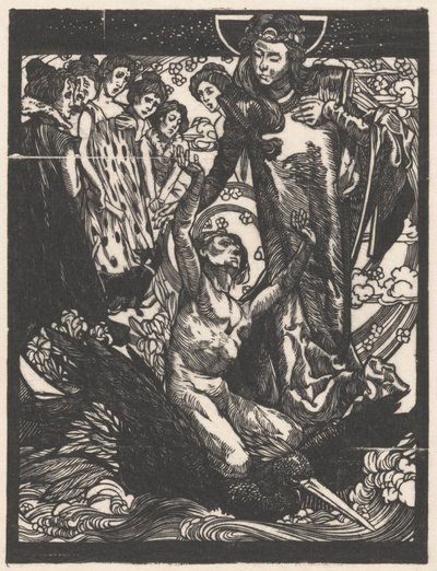 Figures féminines avec homme sur le dos d