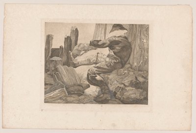 Travailleur en train de ramer - Johannes Josephus Aarts