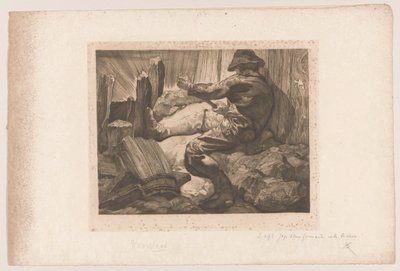 Travailleur en train de creuser - Johannes Josephus Aarts