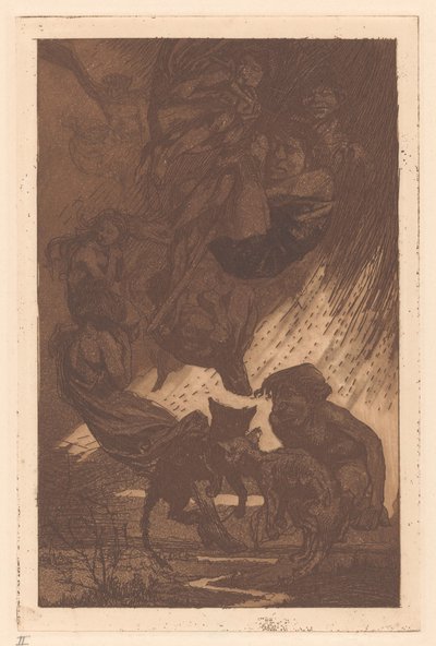 Personnes flottantes, créatures fantastiques et chats - Johannes Josephus Aarts
