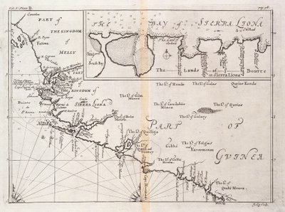 Carte de la Sierra Leone, Afrique - Johannes Kip