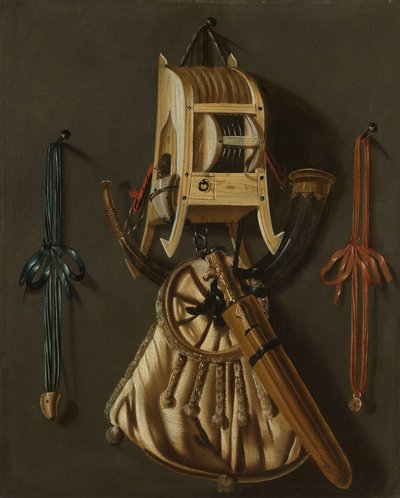 Nature morte avec des instruments de chasse - Johannes Leemans