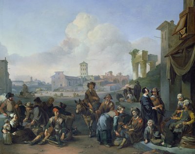 Vue de Rome, 1668 - Johannes Lingelbach