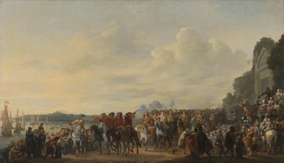 Arrivée du prince Guillaume II au domaine Welna sur l