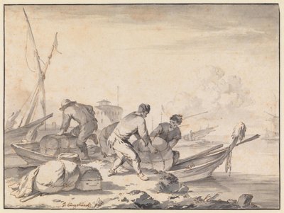Port de mer italien - Johannes Lingelbach