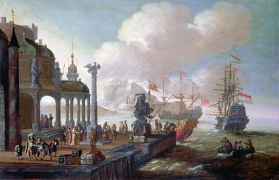 Scène de port méditerranéen - Johannes Lingelbach