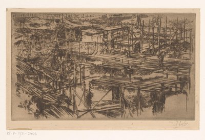 Chantier avec échafaudages - Johannes Löhr