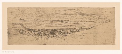 Paysage vallonné avec village - Johannes Löhr