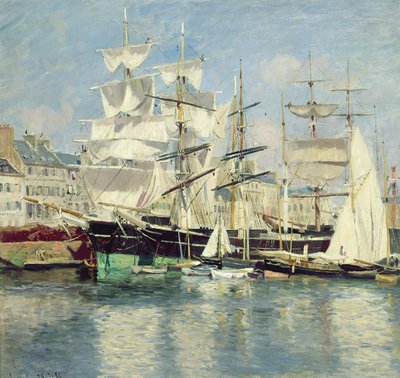 Gréement carré au Havre, 1886 - Johannes Martin Grimelund