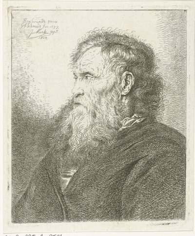 Vieil homme avec barbe - Johannes Mock