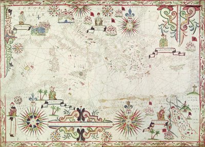Carte de la Méditerranée, 1625 - Johannes Oliva