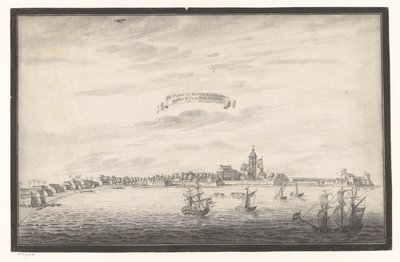 Vue de Colombo La ville et le château de Colombo sur l