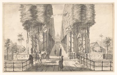 Vue de la maison de campagne Weltevreden à Batavia - Johannes Rach