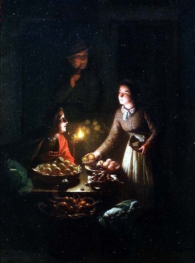 Le vendeur de fruits - Johannes Rosiere