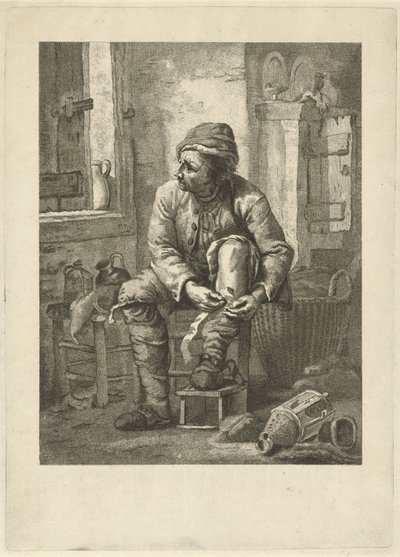 Homme bandant sa jambe - Johannes Schoenmakers