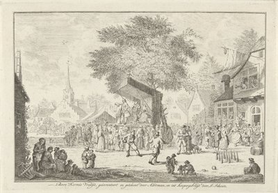Fête paysanne dans le village, vers 1750 - Johannes Schouten