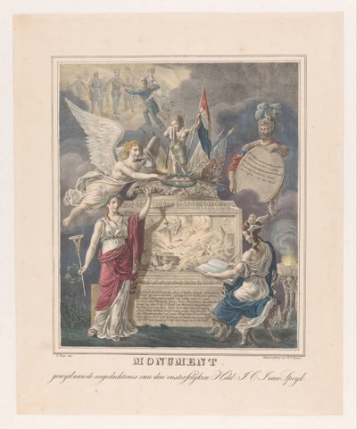 Monument funéraire allégorique pour Jan Carel Josephus van Speijk - Johannes Steyn