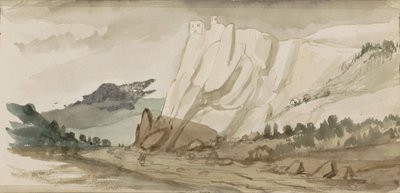 Paysage de montagne avec rochers - Johannes Tavenraat