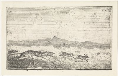 Chasse aux lièvres - Johannes Tavenraat