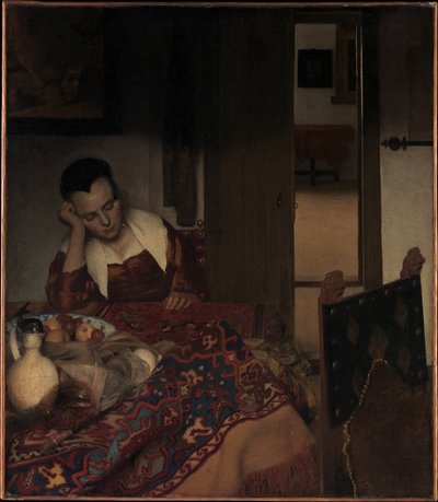Ein schlafendes Mädchen - Johannes Vermeer