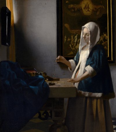 Frau mit Waage - Johannes Vermeer