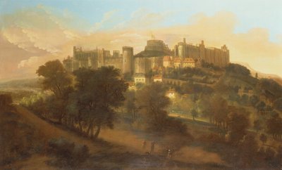 Une vue du château de Windsor depuis le sud - Johannes Vorsterman