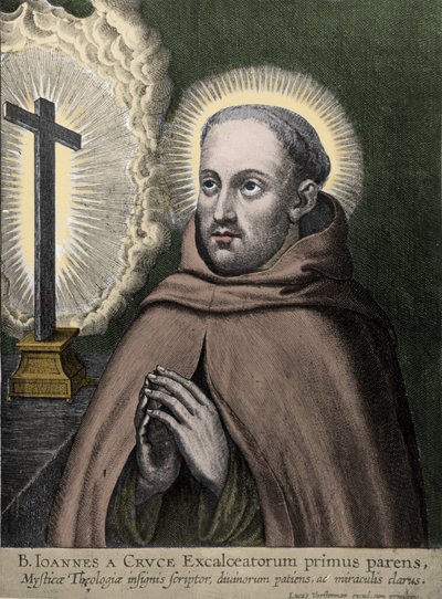 Saint Jean de la Croix (Juan de Yepes Alvarez, Juan de la Cruz) (1542-1591) - gravure de Vorstermann - Johannes Vorsterman
