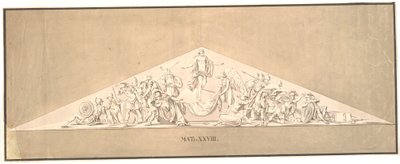 Résurrection du Christ. Esquisse pour un relief disparu pour (les arcs de la 2e rangée) l
