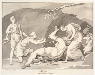 Silenus / Virgile. Bucolia Ecloga 6. - Johannes Wiedewelt