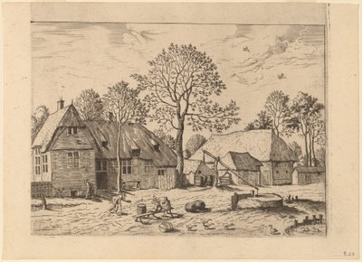 Fermes avec Puits - Johannes and Lucas van Doetechum after Master of the Small Landscapes