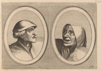 "Dief-achtighe Tijs" et "Nies Spoel-de-Nap" - Johannes and Lucas van Doetechum after Pieter Bruegel the Elder