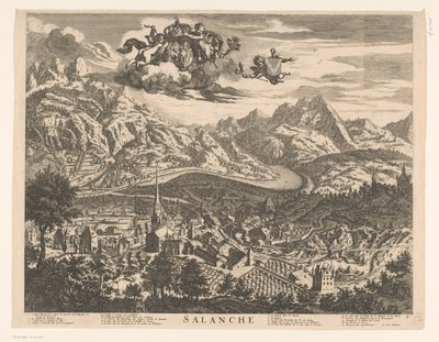 Vue de Sallanches - Johannes de Ram